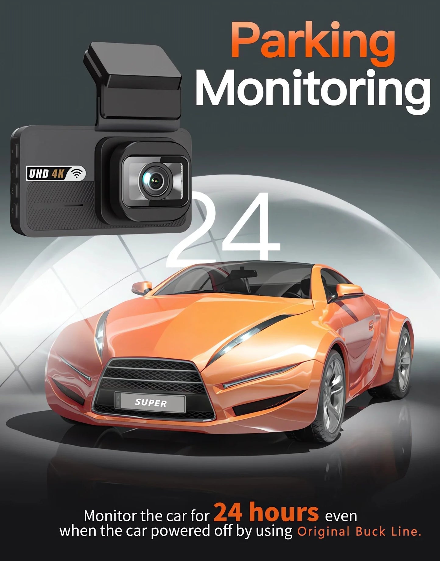 Dash Cam UHD 3840*2160P 4K + 2.5K Dual Lens Car DVR with ADAS 5G WiFi GPS Black Box Video Drive Recorder WDR/HDR Night Vision