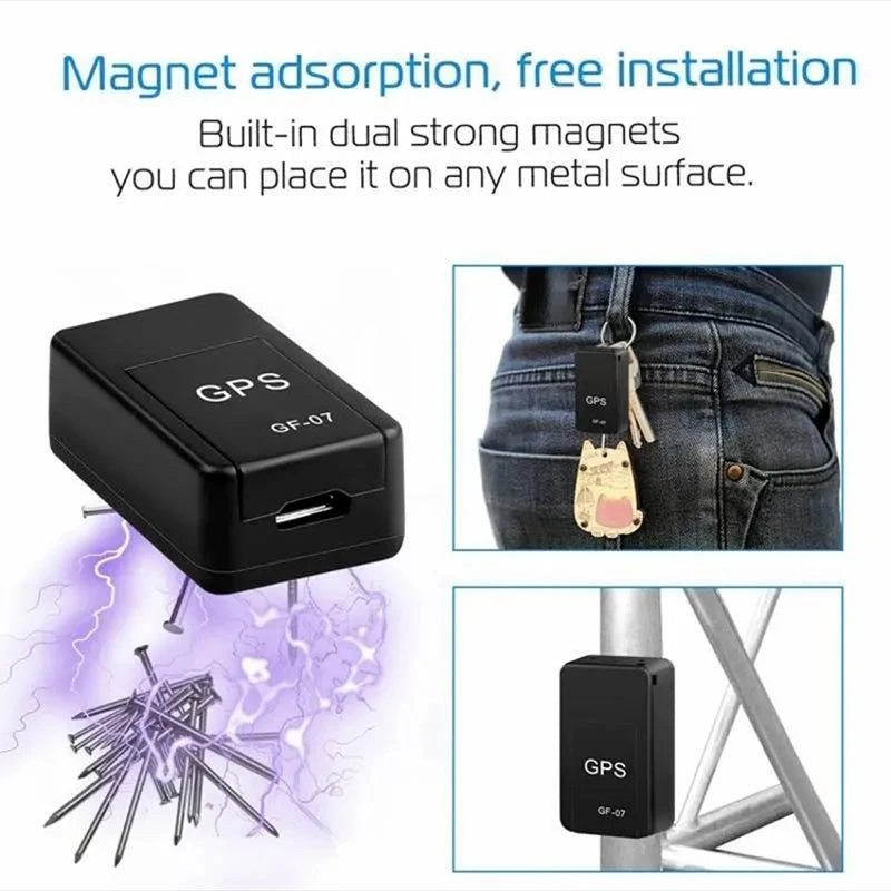 Micro Magnetic GPS Tracker, Mini Anti-Theft Vehicle Motorcycle Real-time Anti-theft Tracking Monitor, Personal Loss Positioning Mini GPS Positioning Device