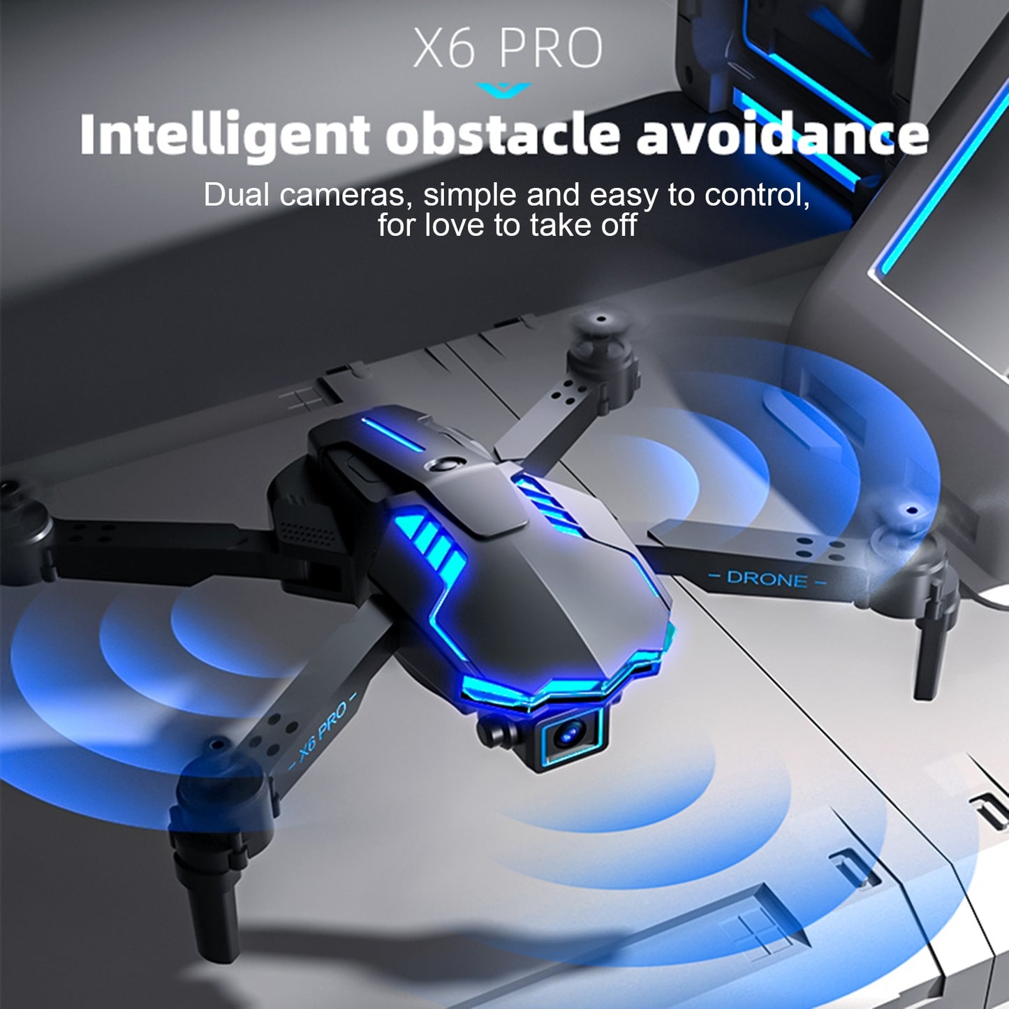 4k HD Dual Camera Obstacle Avoidance RC Drone