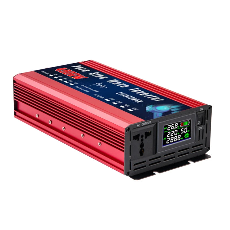 Pure Sine Wave Inverter 12Volt To AC 110v/220v Pure Sine Wave Power Supply Voltage Converter for Car, Solar Inverter
220V 2000W 3000W 4000W DC 12v/24v