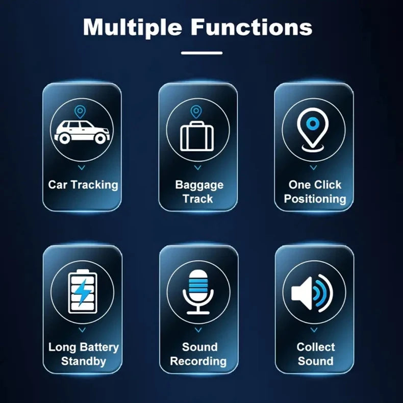 Micro Magnetic GPS Tracker, Mini Anti-Theft Vehicle Motorcycle Real-time Anti-theft Tracking Monitor, Personal Loss Positioning Mini GPS Positioning Device