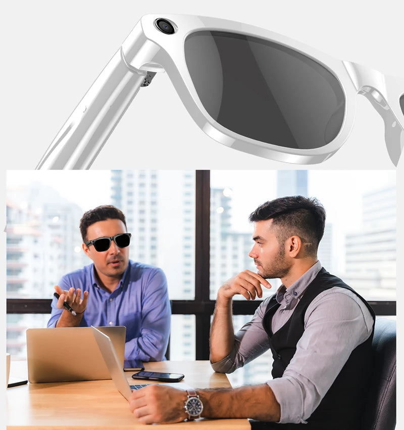 Xiaomi 6k HD Ai Smart Glasses Camera Wearable Mini Camera Bluetooth Call Voice Assistant Control Smart Sports Camera Glasses