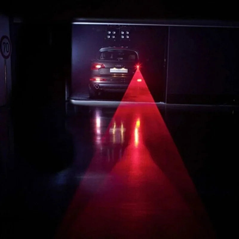Car Auto LED Laser Fog Light Stop Alert Vehicle Anti-Collision Taillight Brake Warning Lamp Cool Anti-Collision Car End Rear Tail Fog