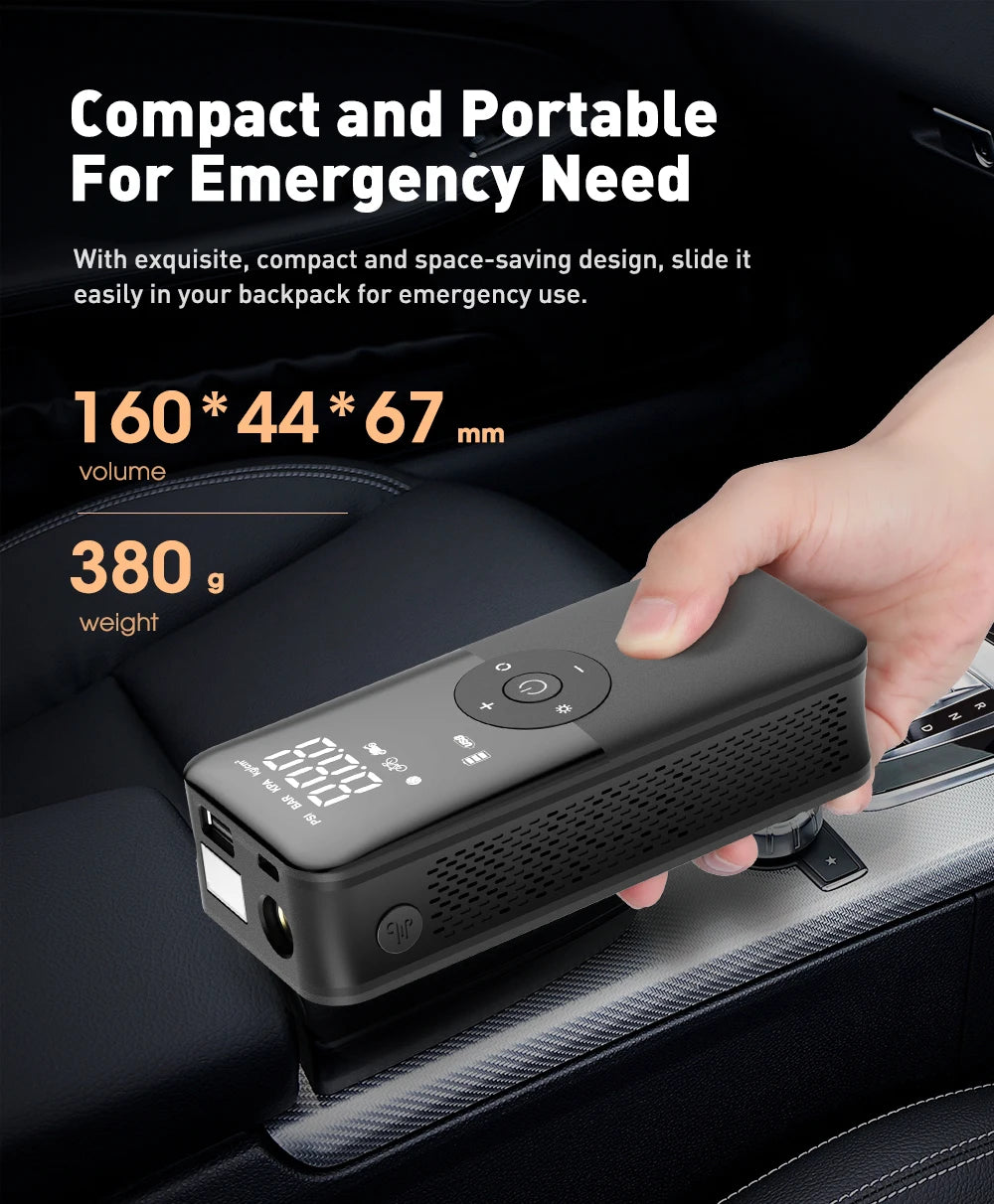 Rechargeable Air Pump Tire Inflator Portable Compressor