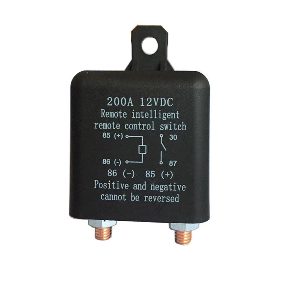 Remote Power-off Switch DC 12V Battery Switch Isolator with Negative Positive Wire Prevent Battery Drain Power-off Master Relay