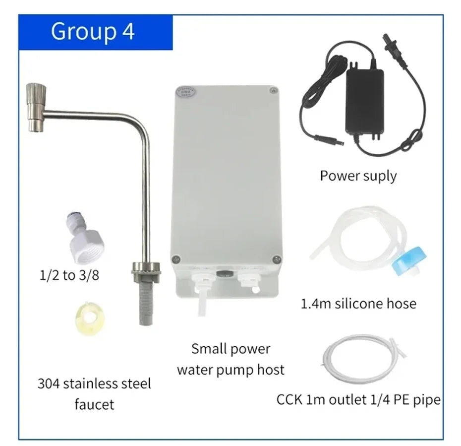 Electric Faucet Water Pump 12V 1.5L/min Faucet Automatic Suction Pump Caravan Electric kitchen Water Pump For kitchen