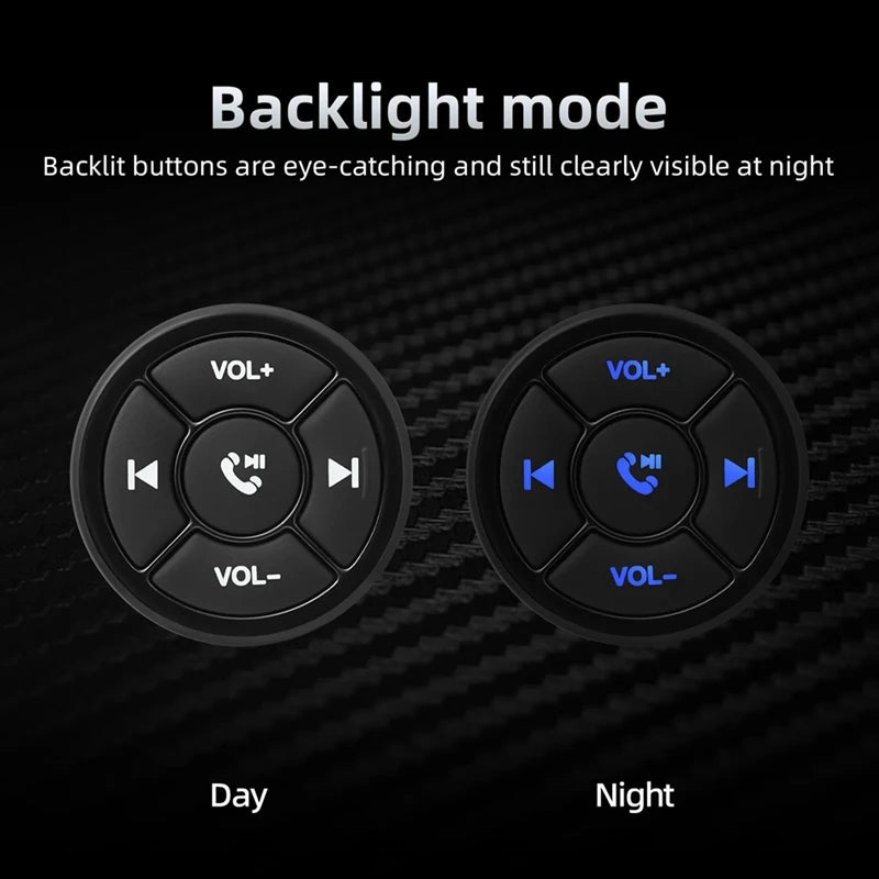 Wireless Bluetooth Remote Controller
for Car, Motorcycle, Bike, Media Button, MP3 Music Player,
For iOS and Android Phone and Tablets.