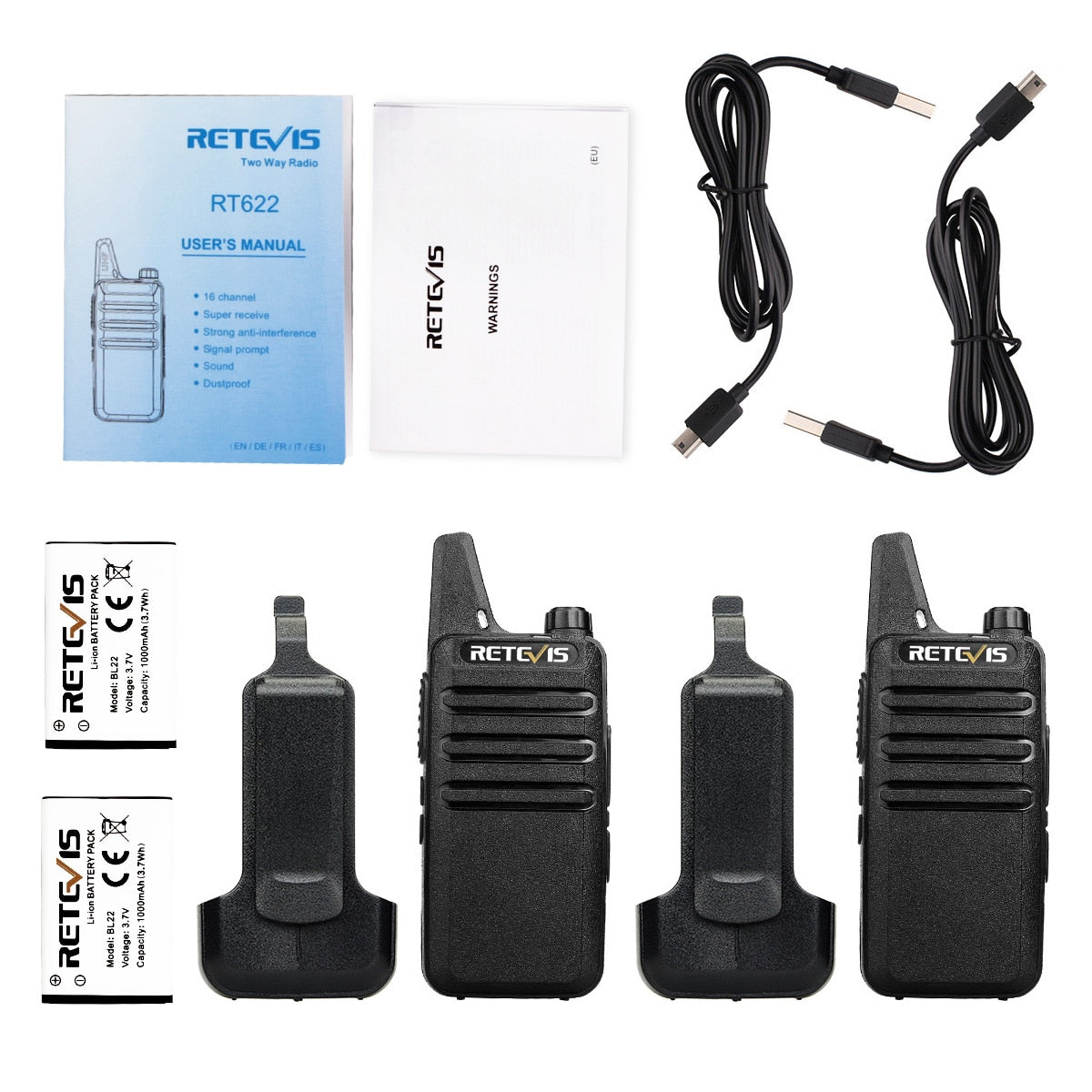 2 piece Mini Willkie Talkie Two-way Radio