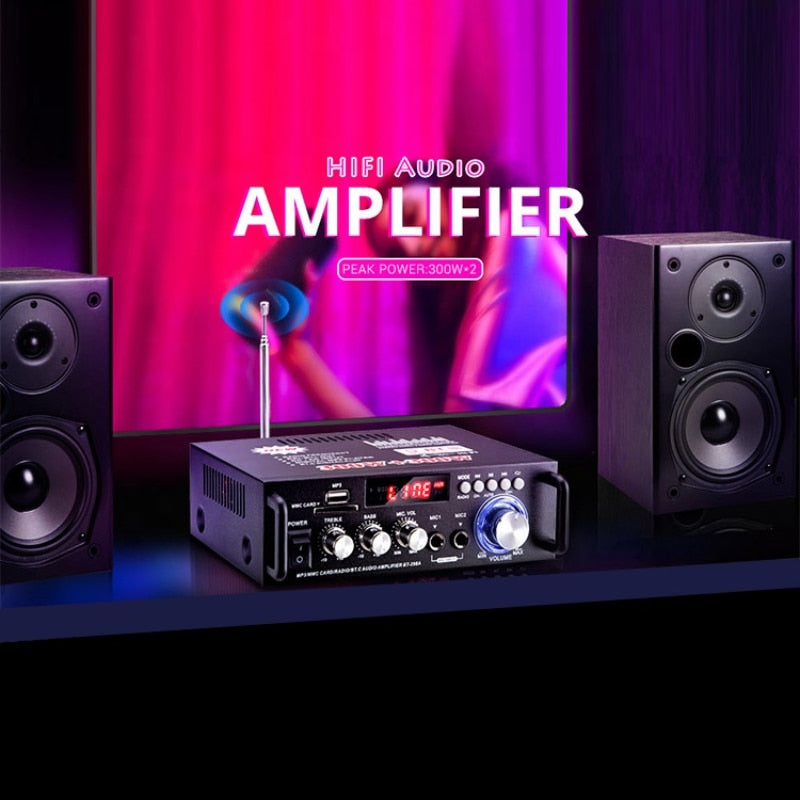 Digital Stereo Amplifier. BT-298A and Bluetooth.