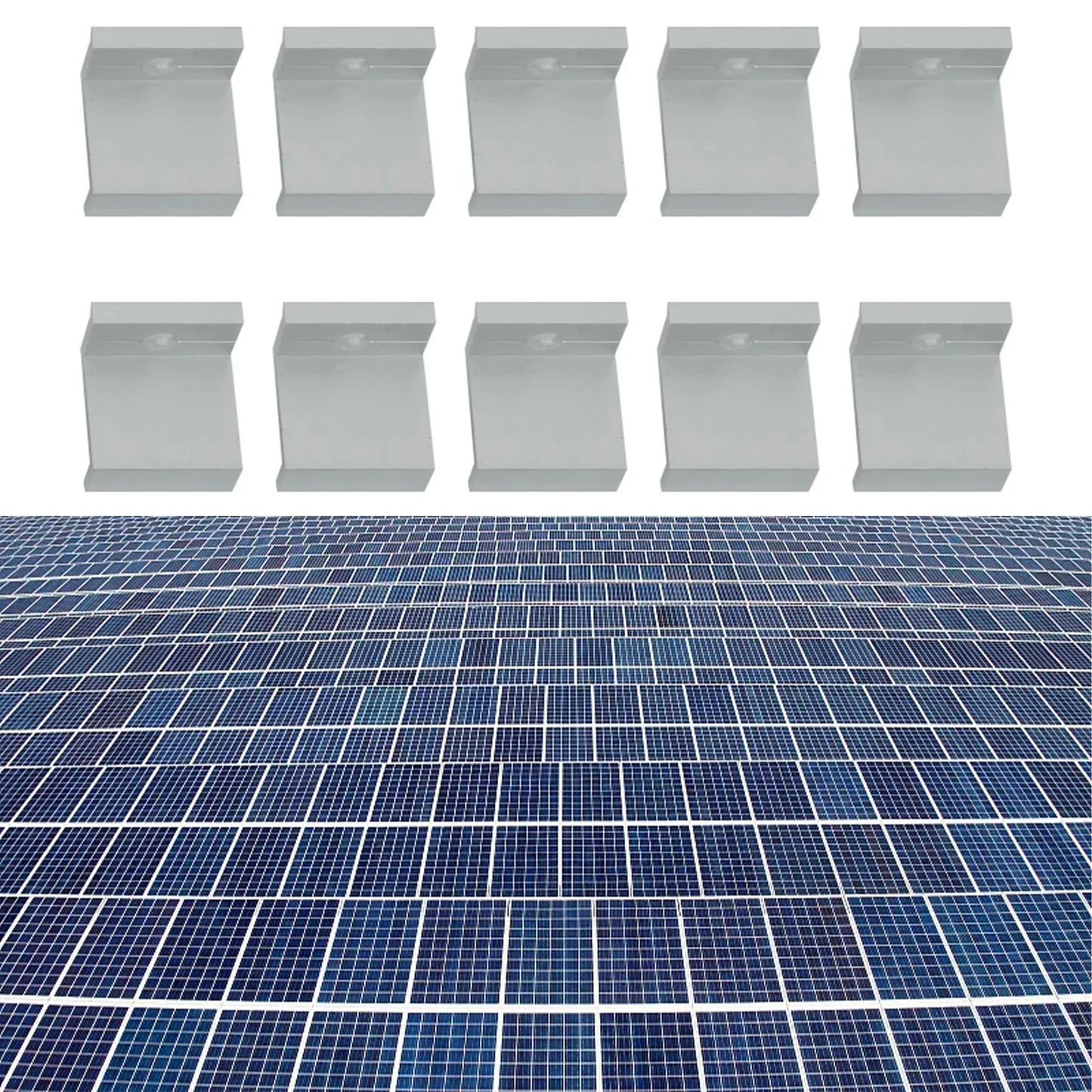 10Pcs Solar Photovoltaic Mounting PV End Clamps 30-45mm Clamps For Solar Module Solar Panel Racking Mounts Accessories