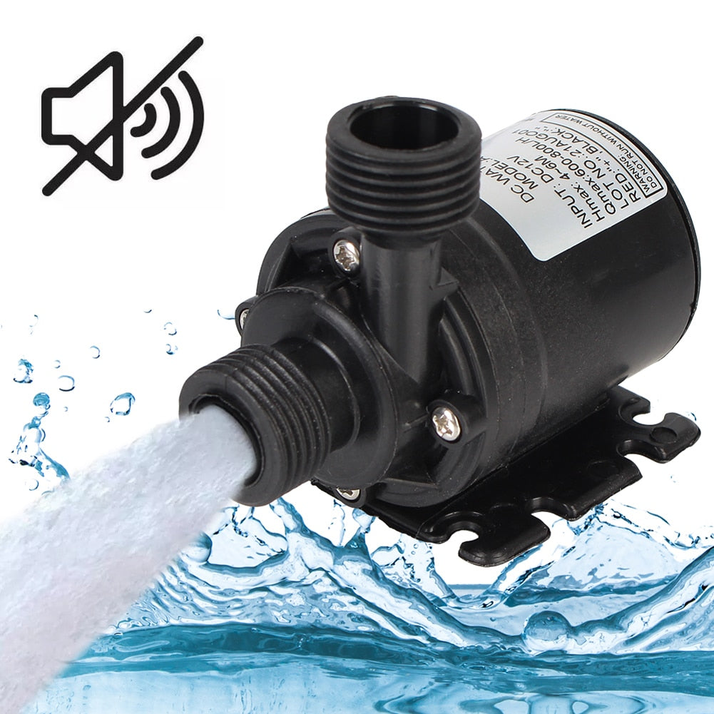 Water Pump Mini Brushless Motor Submersible. For Cooling System Fountains Heater