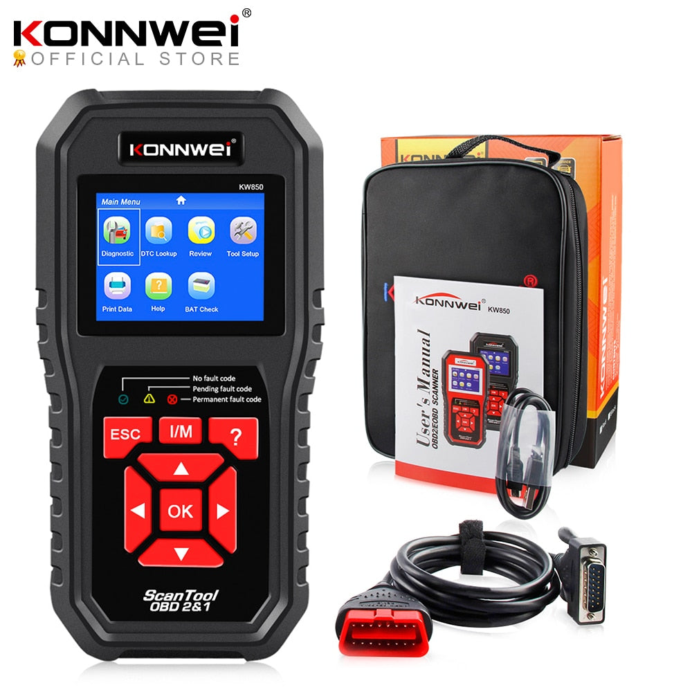 OBD2 Car Diagnostic Scanner Check Engine Automotive Car Scanner Code Reader Black