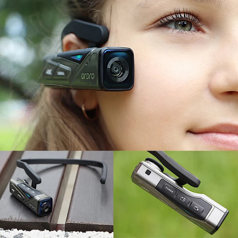 Ordro EP7 YouTube Video Vlog Camera 4K 60fps Head Wearable WiFi POV Digital Action Camcorder Profissional Image Stabilization