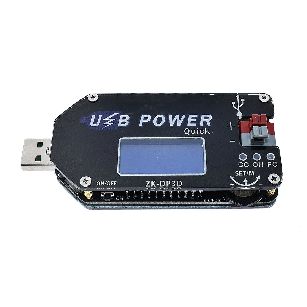 ZK-DP3D CNC USB TYEPE-C DC DC Converter CC CV 1-30V 2A 15W Power Module Adjustable Regulated power supply QC2.0 3.0 AFC