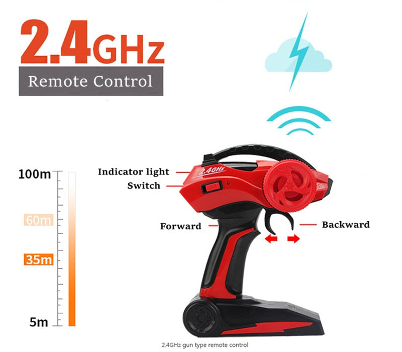 ZWN 1:12 / 1:16 4WD RC Car With Led Lights 2.4G Radio Remote Control