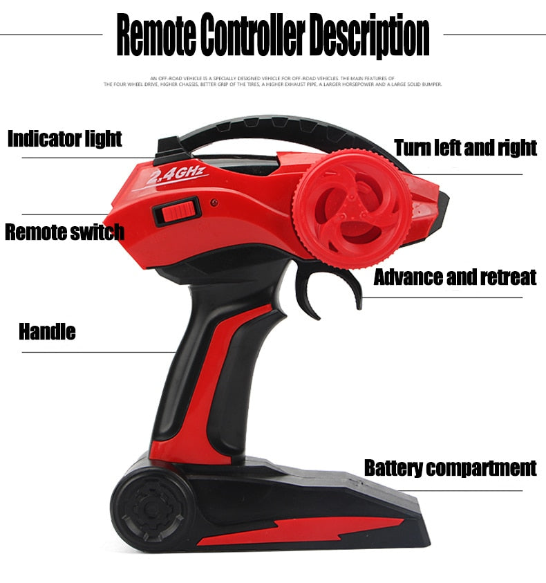 ZWN 1:12 / 1:16 4WD RC Car With Led Lights 2.4G Radio Remote Control