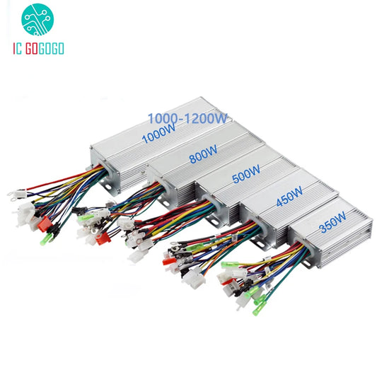 EBike EV Electric Vehicle Controller 48V 64V 350W 450W 500W 600W 800W 1000W 1200W Brushless Motor Tricycle Smart Hall Battery