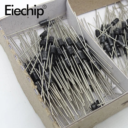 100pcs 1N4007 rectifier diode IN4007 1A 1200V DIP DO-41 Schottky diode