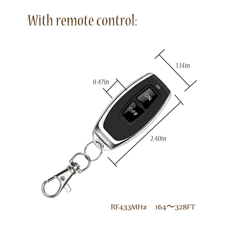 Wireless ON-OFF Switch Remote Control High-power 30A Wide Voltage DC12-72V