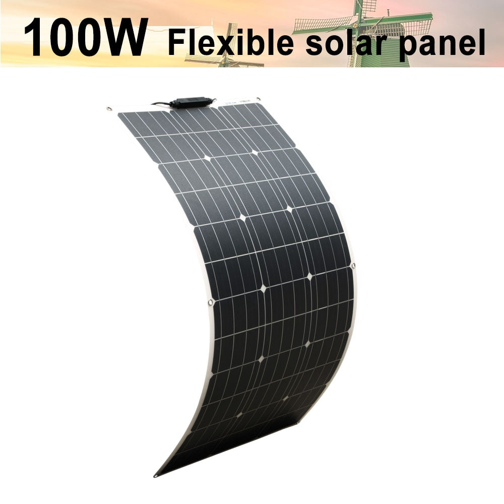 12 Volt Monocrystalline Solar Cell, Flexible Solar Panel