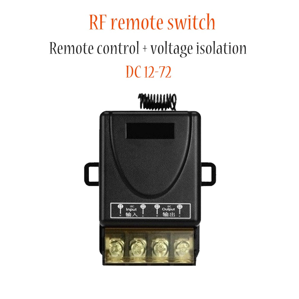 Wireless ON-OFF Switch Remote Control High-power 30A Wide Voltage DC12-72V