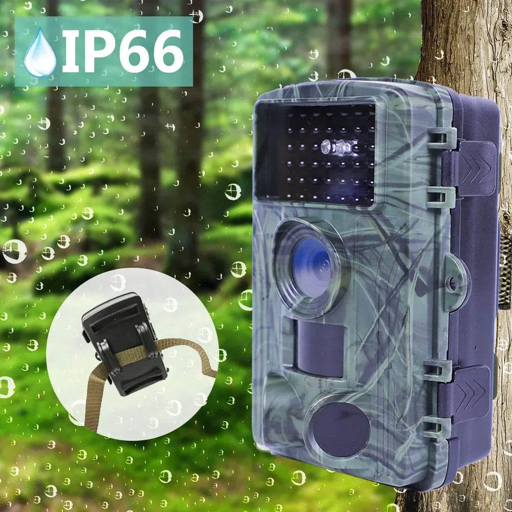 60MP WIFI Outdoor Hunting Trail Camera PR1600 4K Wildlife Cam Track Motion Activated Infrared Night Vision Waterproof Photo Trap