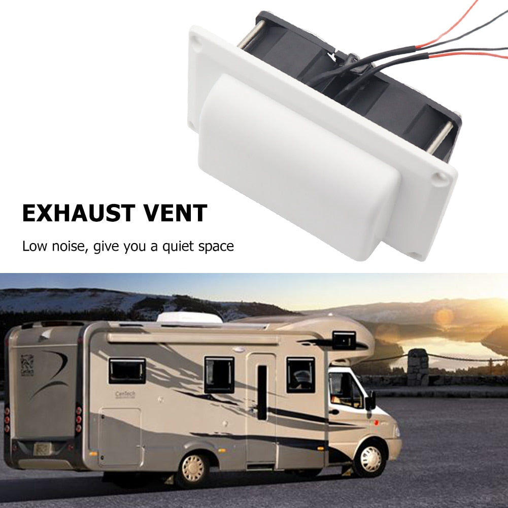 Quick Exhaust Oil Suction Kitchen Vent 12Volt  RV Ventilation Exhaust Fan for Camper Motorhome Trailer Boat Marine