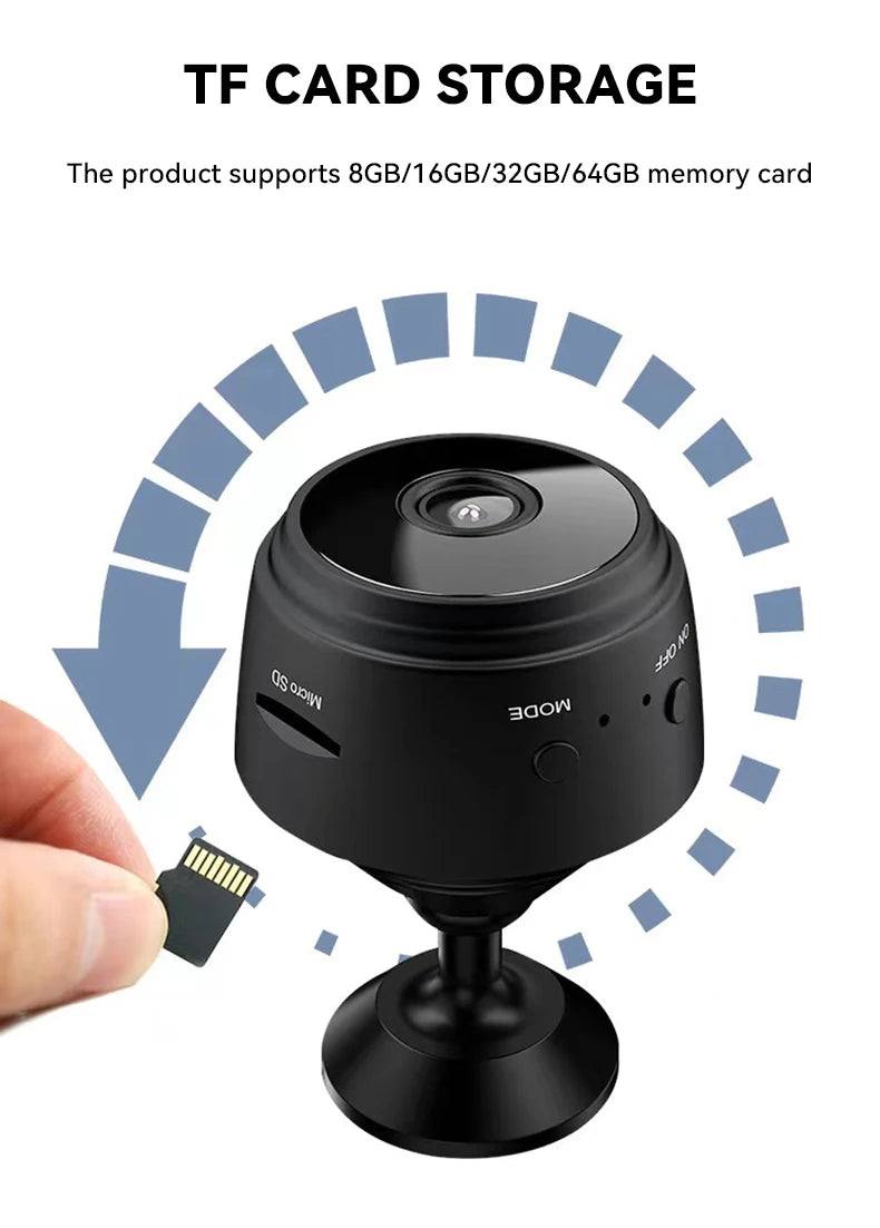 A9 WiFi Mini Camera Wireless Video Recorder Voice Recorder Security Monitoring Camera Smart Home For Infants And Pets