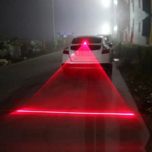 Car Auto LED Laser Fog Light Stop Alert Vehicle Anti-Collision Taillight Brake Warning Lamp Cool Anti-Collision Car End Rear Tail Fog