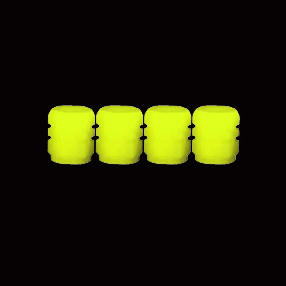 Universal Luminous Tire Valve Cap Car Wheel Hub Glowing Dust-proof Decorative Tyre Rim Stem Covers Applicable Motorcycle E-Bike