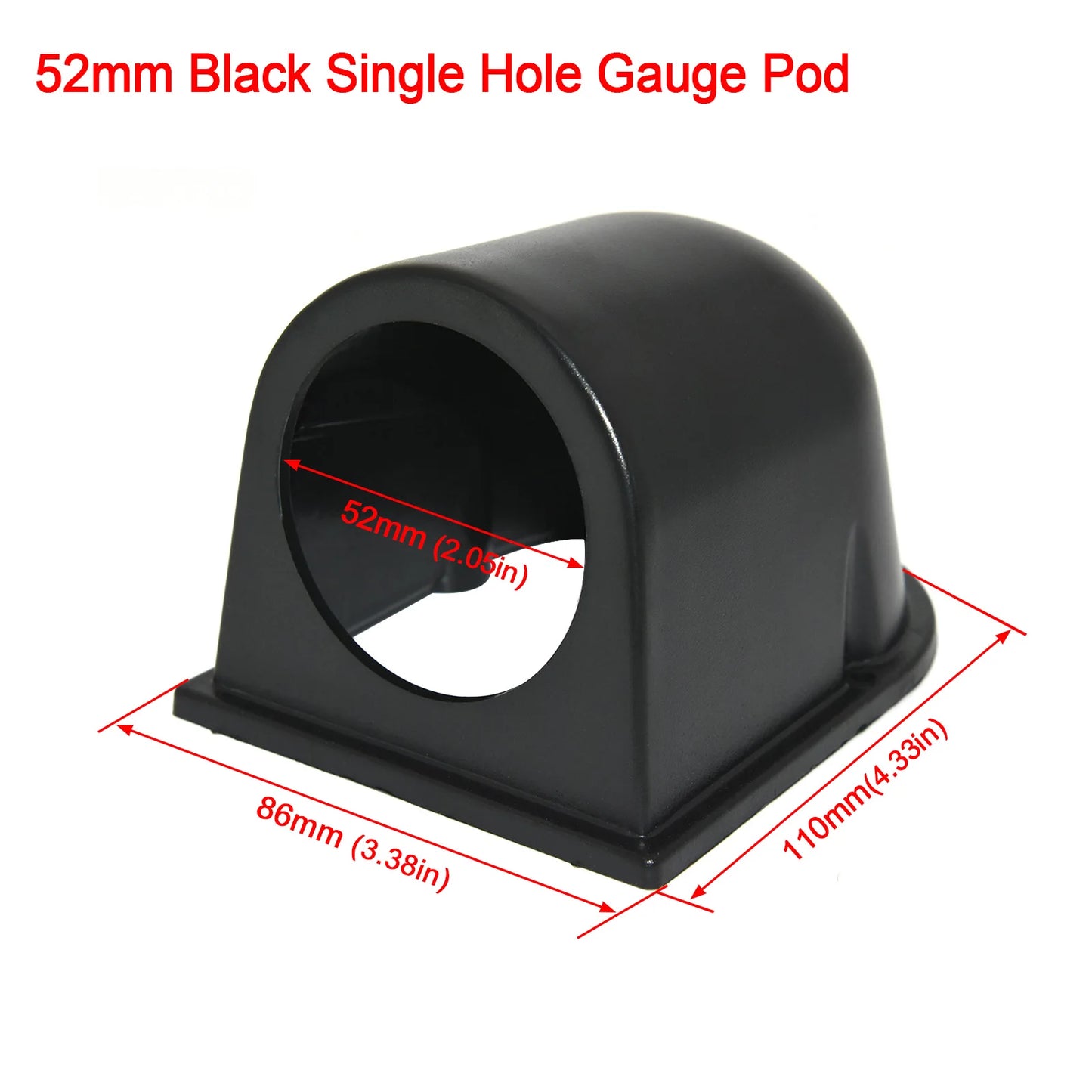 2inch 52mm Car Gauge Pod Universal Black Single Double Triple Car Meters Holder for Left Right Drive Car for Auto Gauge Pod