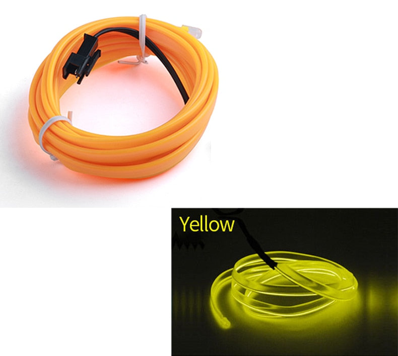 LED Ambient Light For Car LED Panel Dashboard Neon Strip EL Light Line Tube