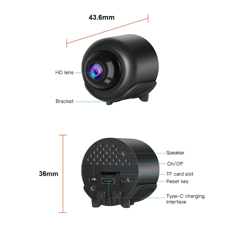 Vstarcam 3MP HD Mini Wifi Camera Indoor Security Surveillance Camera 
IR Night Vision Audio Video Recorder IP Camera