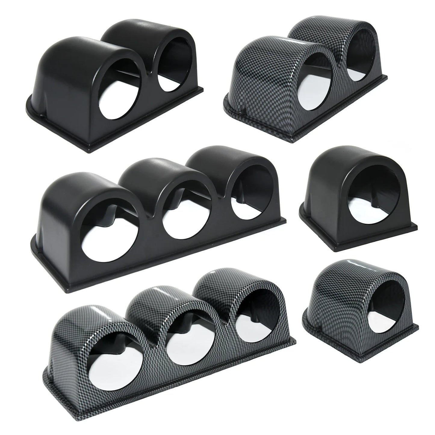 2 inch 52 mm Car Gauge Pod Universal Black Single, Double, Or Triple Car Gauge Holder for Left or Right Side or Dash.
