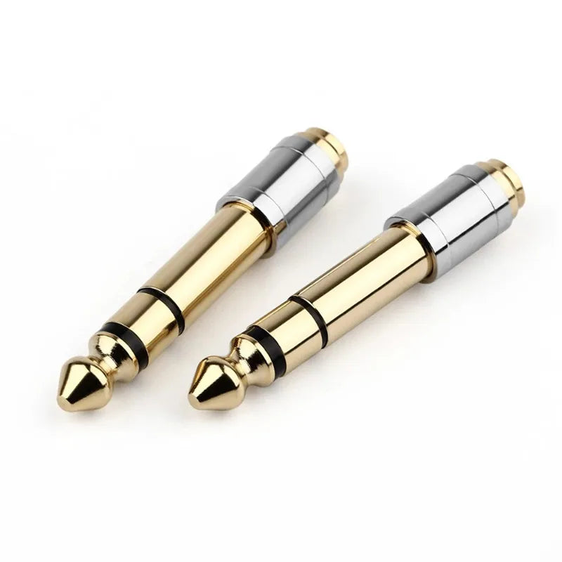 Jack 3.5 To 6.35 Audio Adapter 6.5mm 3.5mm Converters Male Female Connector Headphone Plug 6.3mm 6.5 Consumer Electronics