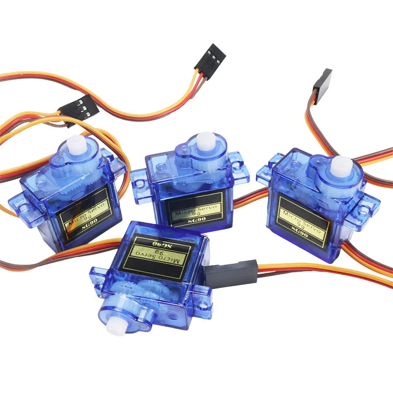 4pcs 180/360 Degree Micro Servo Motor Sg90 9g Mini Servos Motor Kit Plastic Gear Servo for Rc Car Airplane Plane for Arduino DIY