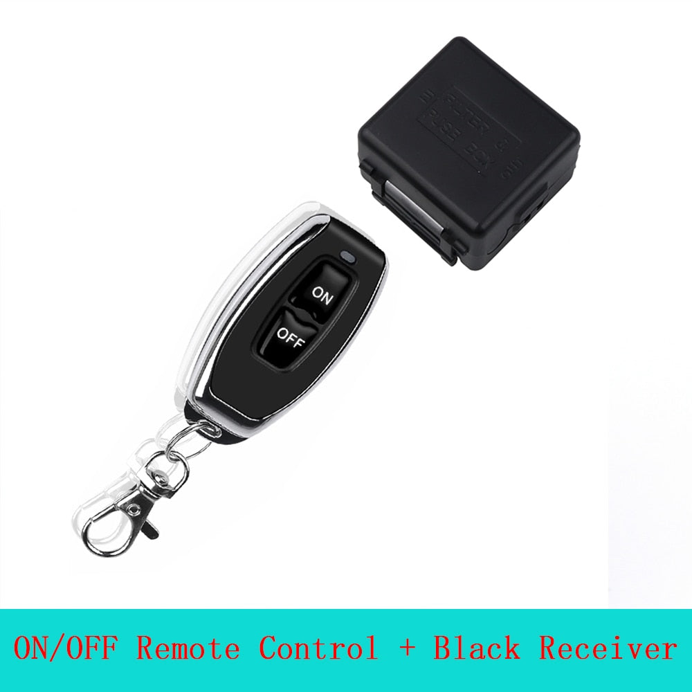 12V 10A Relay 1 CH Wireless RF Remote Control Switch Transmitter with Receiver