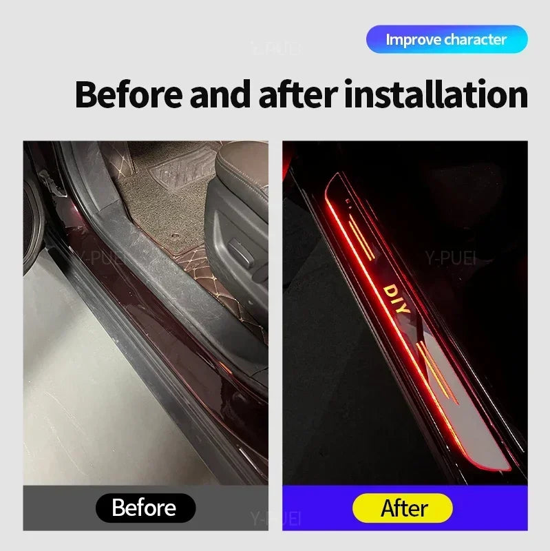 For Chevrolet Camaro1993-2026 Car Door Sill Light Customized Logo LED Welcome Threshold Pedal Lamp