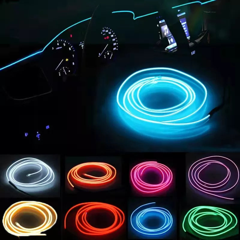 EL Wire Neon LED Car Interior Lighting Strips