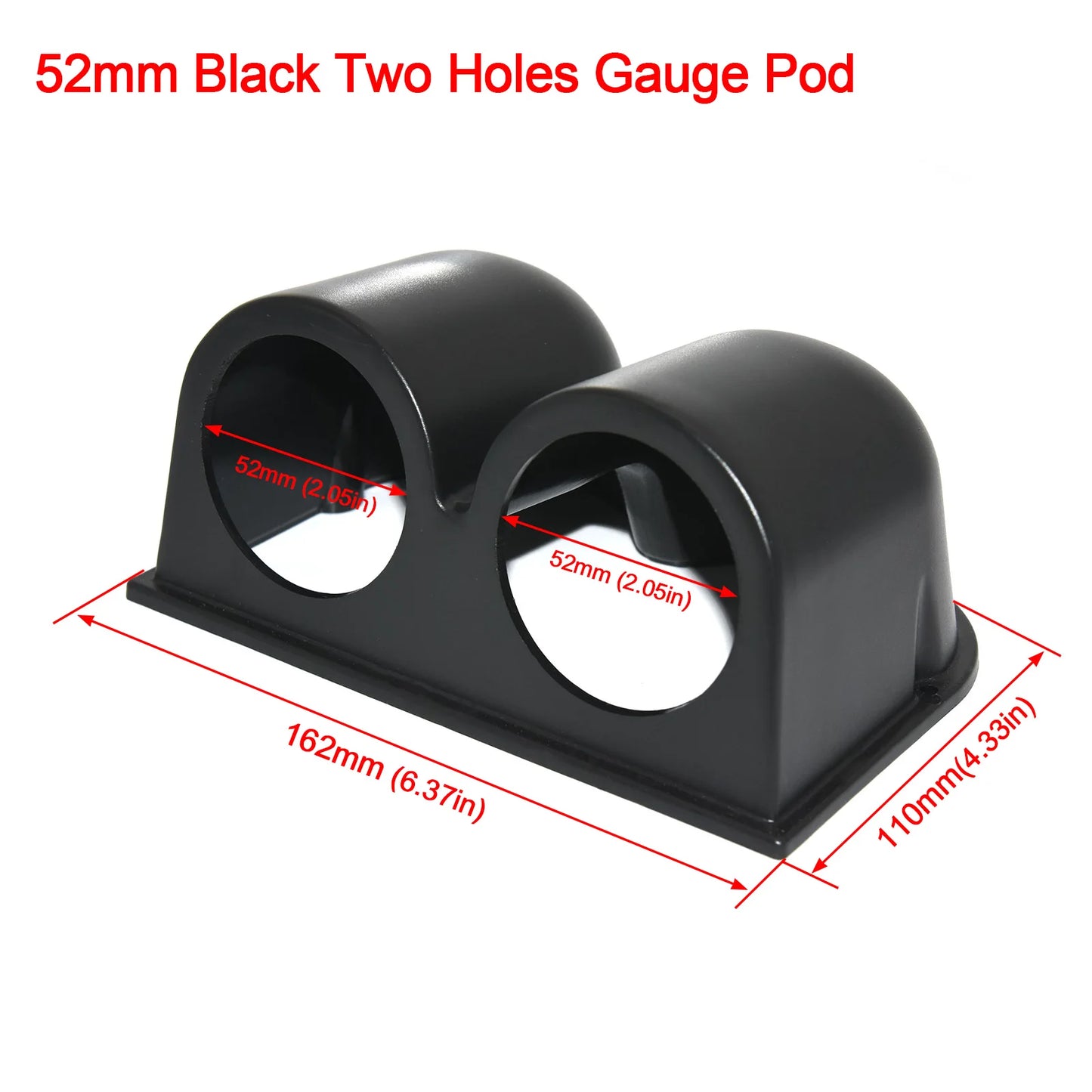 2inch 52mm Car Gauge Pod Universal Black Single Double Triple Car Meters Holder for Left Right Drive Car for Auto Gauge Pod