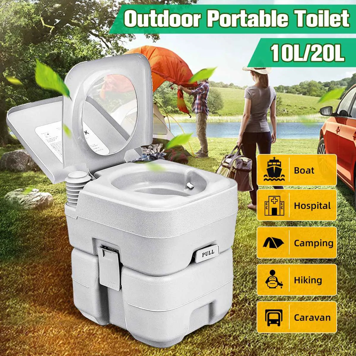 Outdoor Camping Toilet Flush Mobile RV Caravan Motorhome, Boat Outdoor