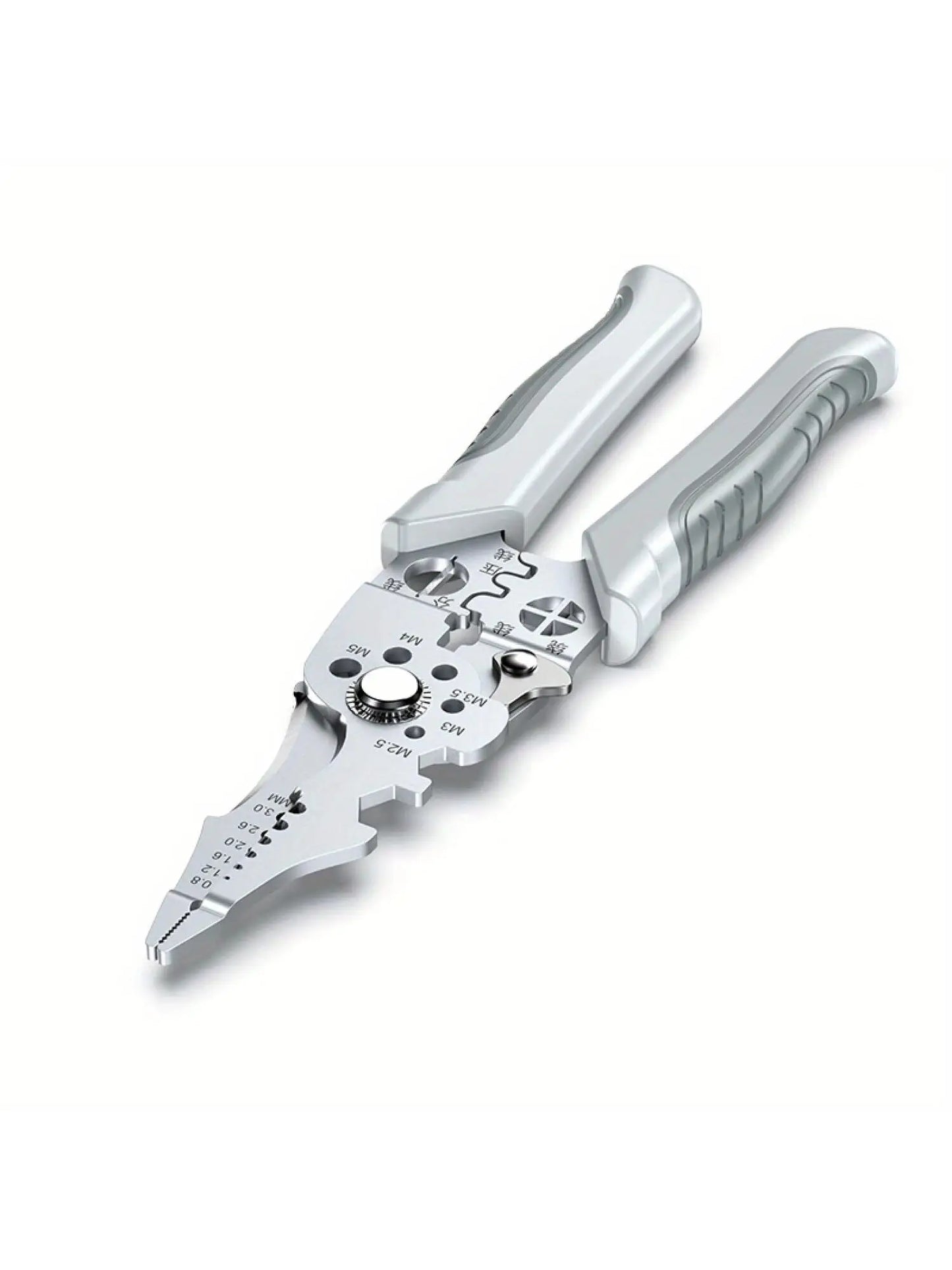 8.5 Inch Multi Functional Industrial Wire Stripper Cutter Crimper Heavy Duty Stainless Steel Electrical Pliers Ergonomic Grip