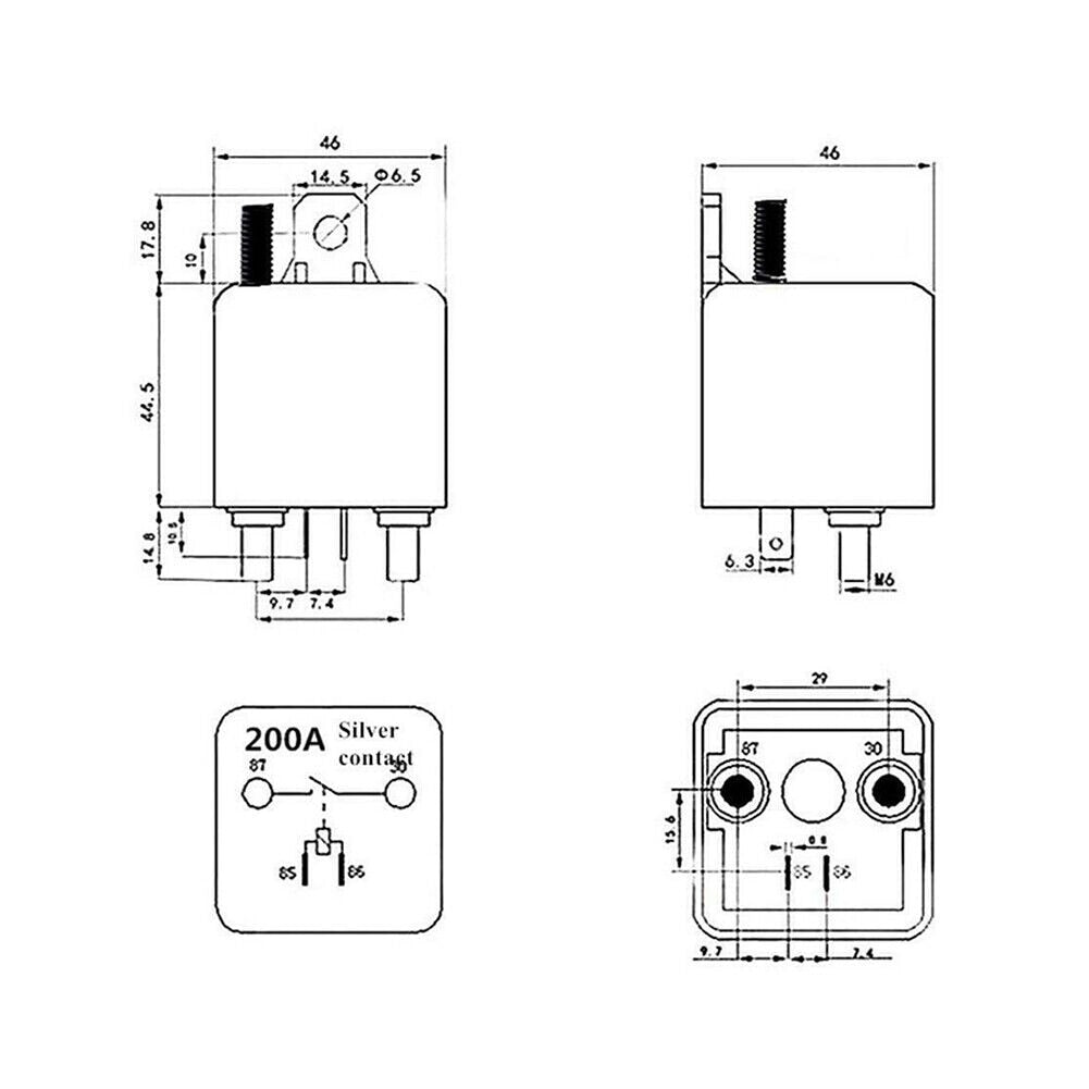 Intelligent Disconnector Anti-leakage 12V 200A Wireless Battery Switch Relay Integrated Remote .