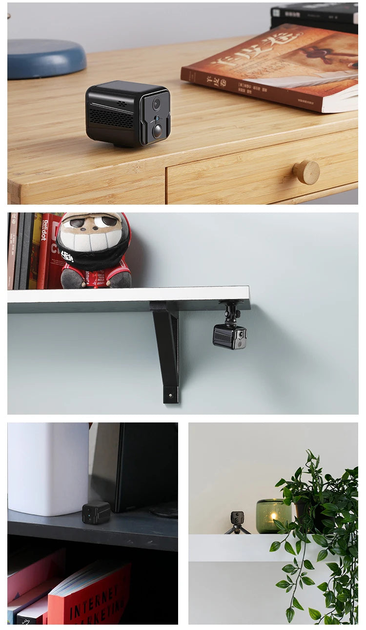 4G WiFi Wireless Surveillance Mini Camera Cloud Storage Remote Call Network Monitoring with Battery 1080p Night Vision Camera