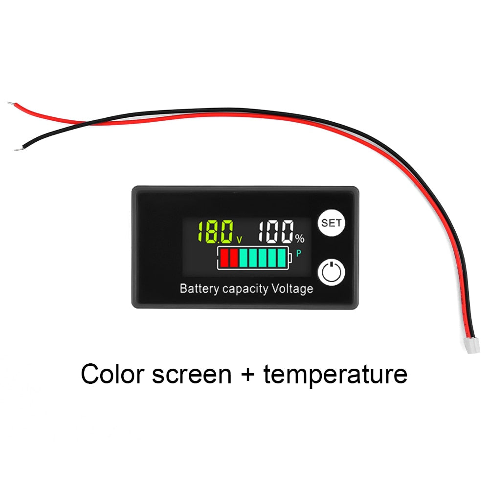 100V Battery Capacity Indicator  Meter Lead-acid Lithium Batters