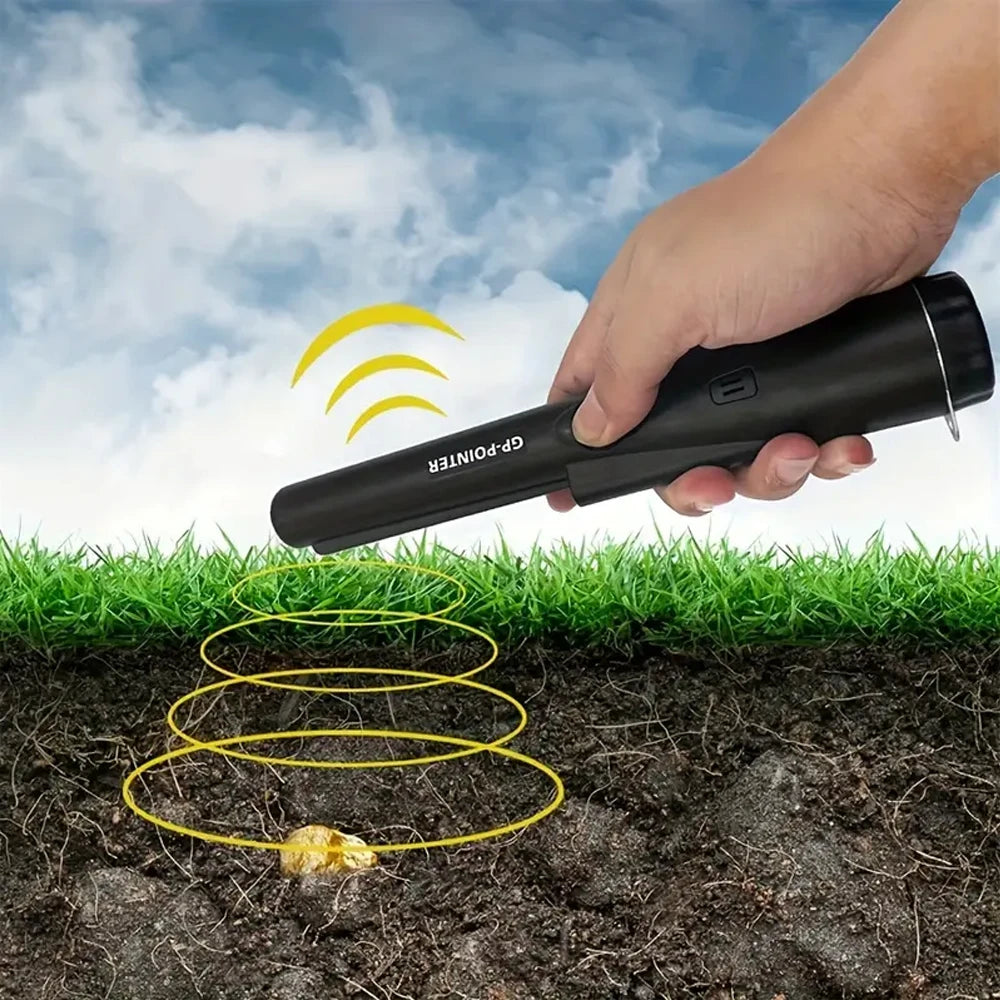 Positioning Rod Handheld Underground Metal Detector GP Pointer Handheld Waterproof High Sensitivity Security Detector With LED Light