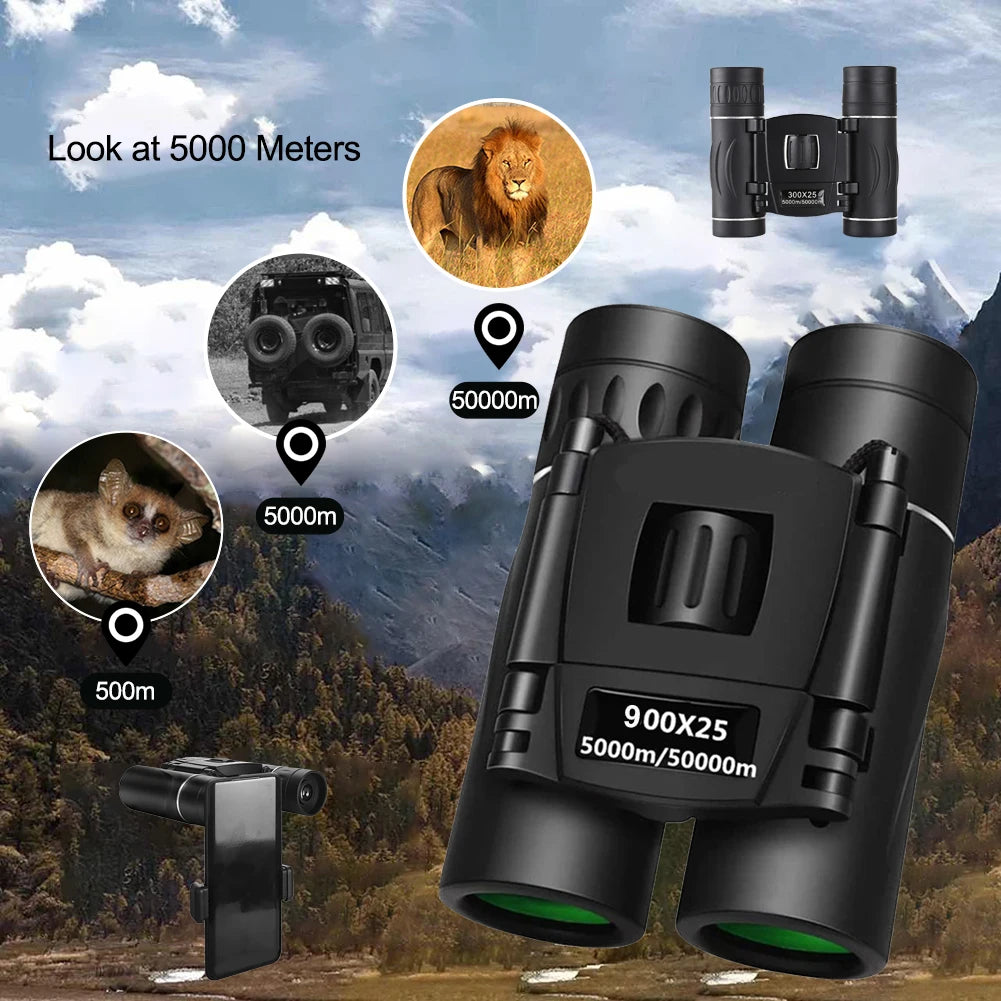 HD Powerful Folding Mini Binoculars.