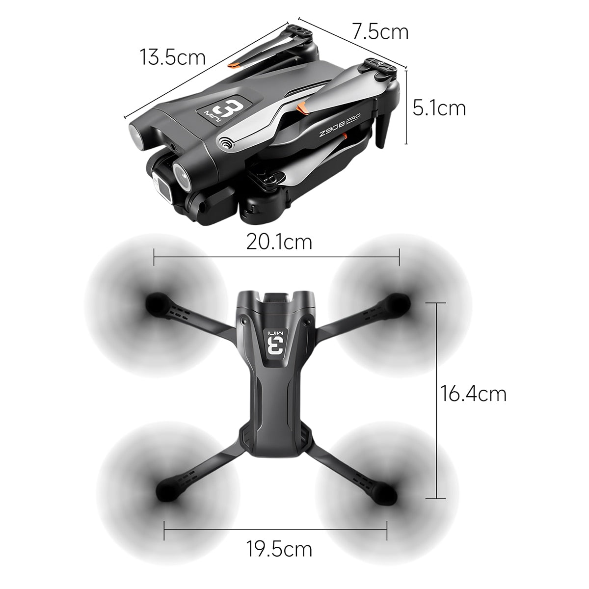 Professional Drone 4K HD Camera Three sided Obstacle Avoidance