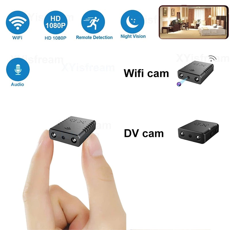 WIFI Mini Cameras lens Infrared Night Vision Security Cam Real Time Surveillance.