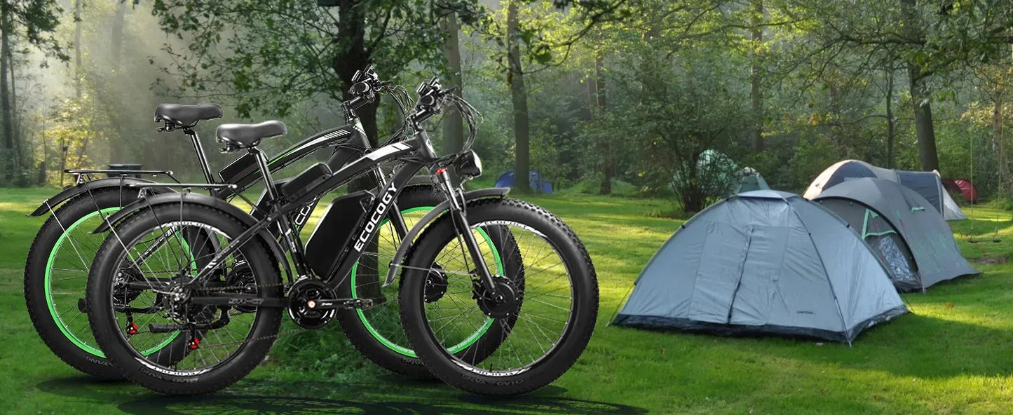 Fashionable electric bike, 2000W*2 dual motors 52V 32AH long battery life hydraulic brake stable and durable electric bicycle